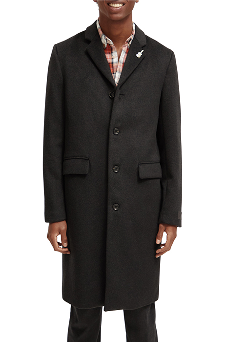 CLASSIC WOOL BLEND OVERCOAT CHARCOAL MELANGE 6