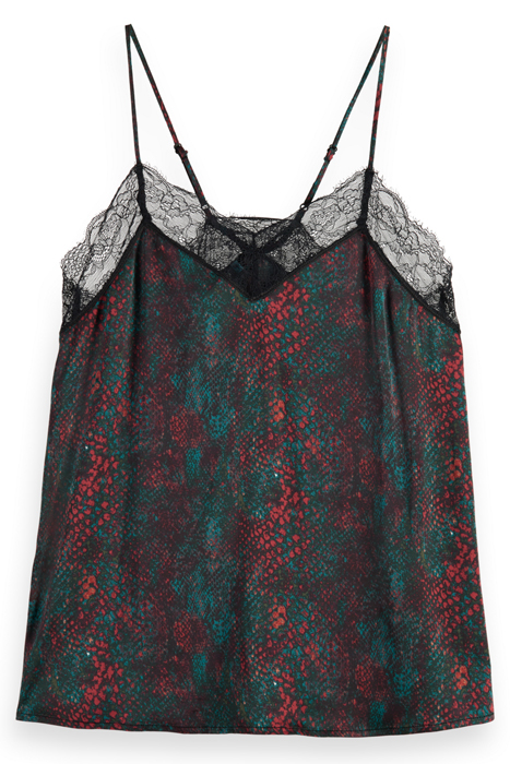 CAMISOLE WITH LACE TRIM SNAKE 4