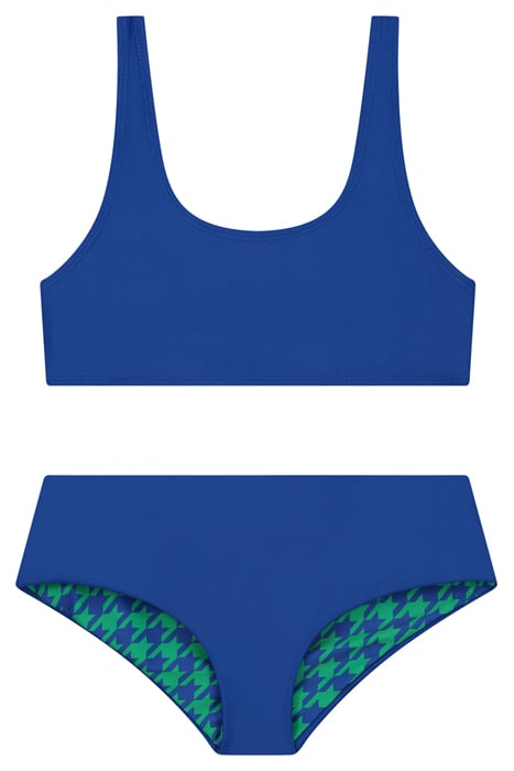 GIRLS RUBY REVERSIBLE BIKINI SET TROPIC GREEN MIX 3
