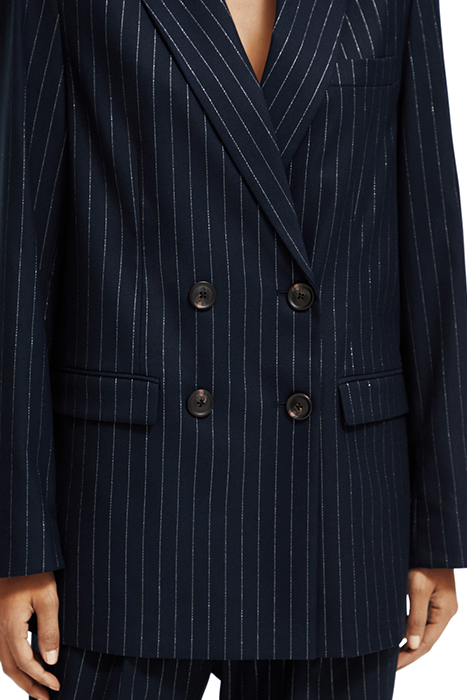 DOUBLE BREASTED PINSTRIPE BOYFRIEND BLAZER NIGHT PINSTRIPE 7
