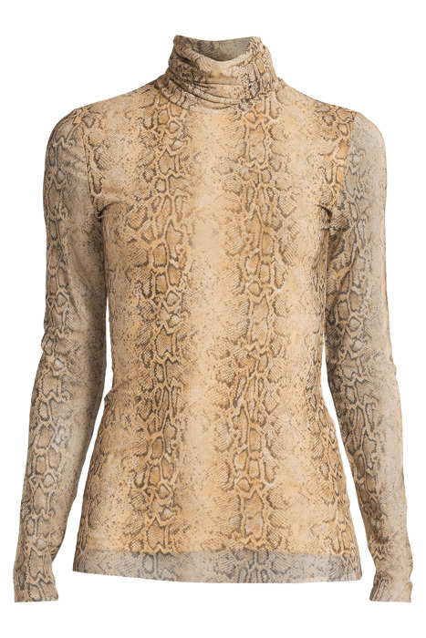 PRINTED MESH LONG SLEEVE FITTED ROLLNECK SNAKE STARFISH 3