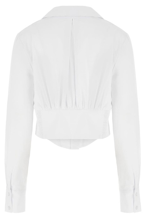 GUESS ECO LS OLIVIA CORSET SHIRT PURE WHITE 5
