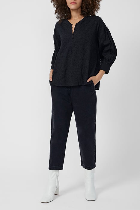 WINTER BURNOUT LS V NK TOP BLACK 2