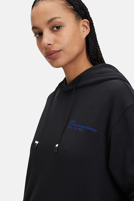 HOODIE WITH KANGAROO POCKET, TRANSFER AND EMBROIDERY DETAIL 7