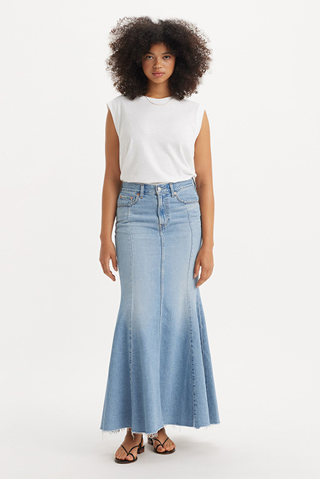 MERMAID DENIM SKIRT BLUE 2