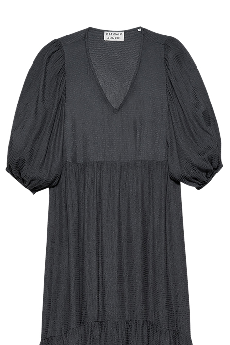 TIERED MAXI DRESS DARK GREY 2