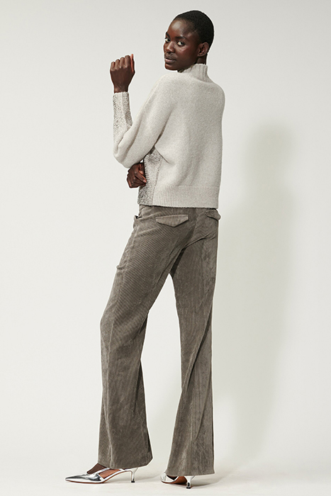 METALLIC PRINT SWEATER STONE 2