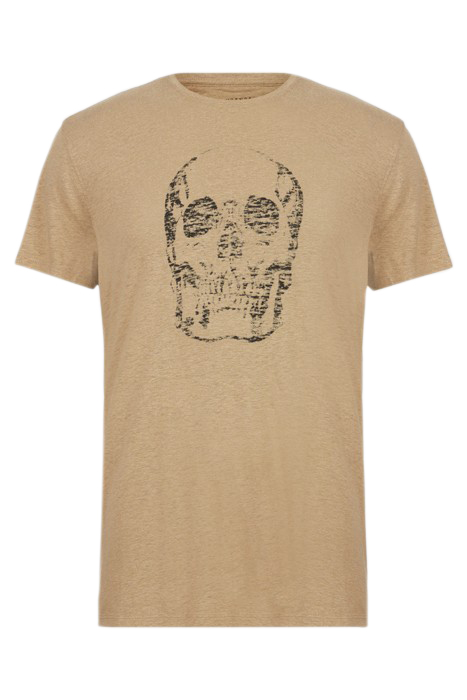 SS CREW TEE - SKULL DRY FIG 2
