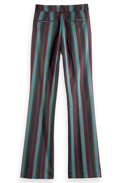VIOLET - GLITTER STRIPE HIGH RISE FLARE PANT HERITAGE LUREX 5