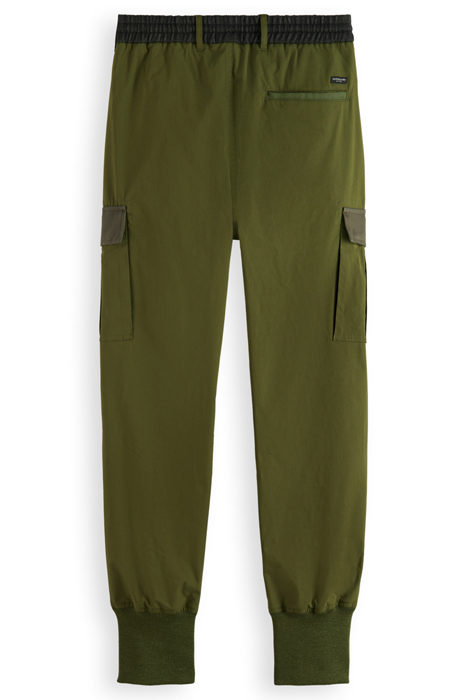 SEASONAL - CONTRAST TRIMMED CARGO JOGGER FIELD GREEN 5