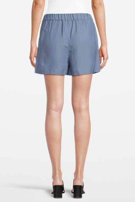 LINEN SHORTS BLUE 2