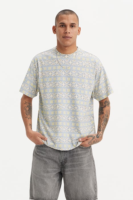 RED PRINTED T-SHIRT BLUE 1