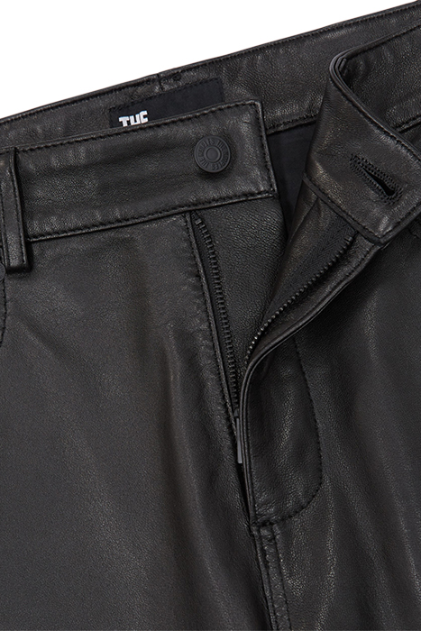 PANTALON SLIM CUIR BLACK 2