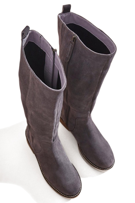 CATEY SUEDE KNEE HIGH BOOT DARK GREY 3