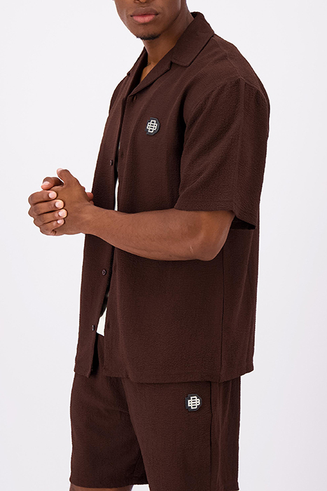MONO RELAX SHIRT BROWN 3