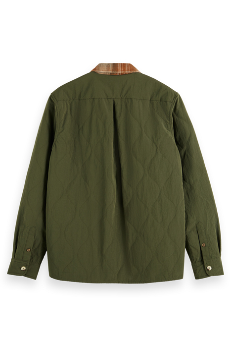 CHECKED FLANNEL OVERSHIRT DEEP TOFFEE CHECK 2