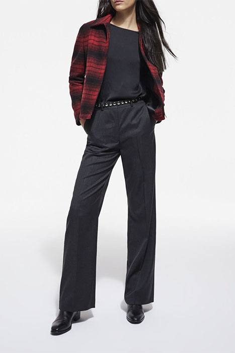 BLOUSON ZIPPE POCHES A RABATS DANS LE DOS RED / BLACK 3