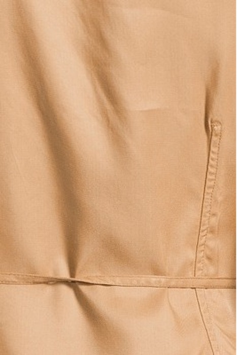 VISCOSE TWILL WRAP BLOUSE TIGER'S EYE 5