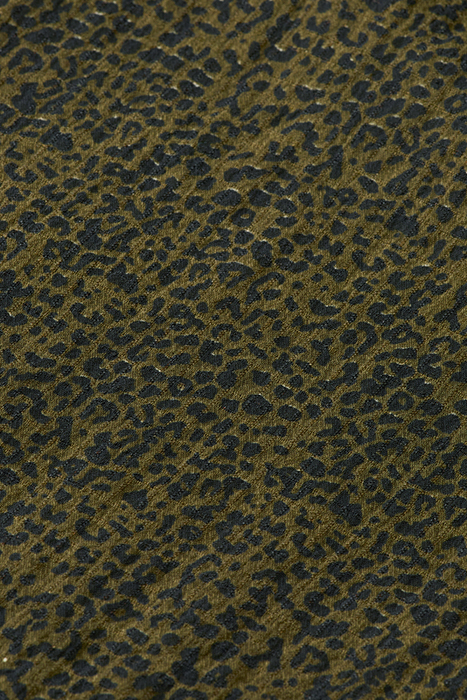 WRAP MINI DRESS LEOPARD SPOT GREEN 9