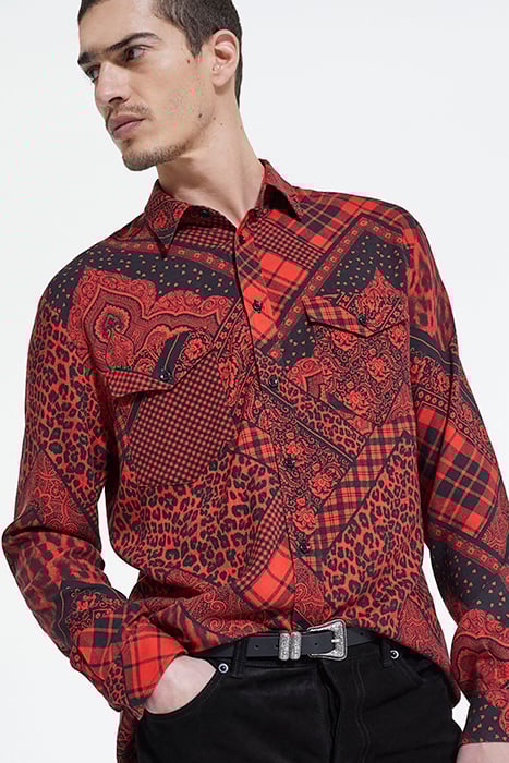 CHEMISE MANCHES LONGUES BLACK - RED 5