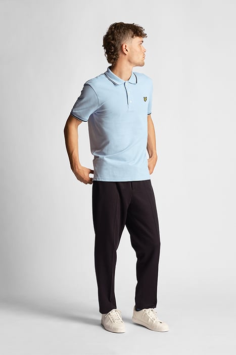 TIPPED POLO SHIRT LIGHT BLUE/ DARK NAVY 3