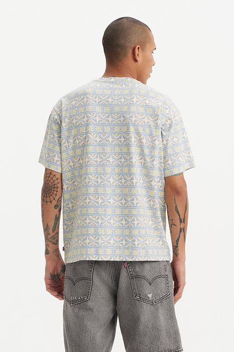 RED PRINTED T-SHIRT BLUE 2