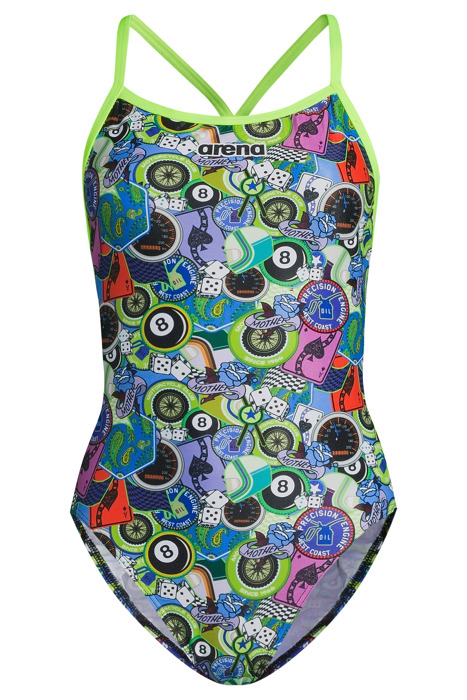 W LIGHTECH HIGH PHANTASY PRINTS MOTO PATCHES GREEN 3