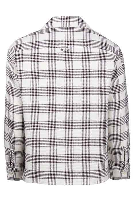 WAFFLE CHECK RESORT SHIRT DARK CHOCO 2