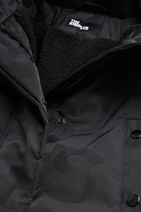 PARKA WITH FAKE SHEEP LINING BLACK 8