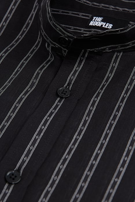 CHEMISE A COL TUNISIEN BLACK 7