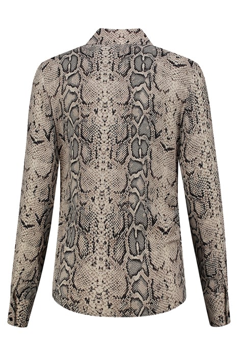 REESE SNAKE BLOUSE BRANDED SNAKE BROWN 2