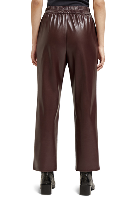 ESTELLE - FAUX LEATHER JOGGER BORDEAUX 2