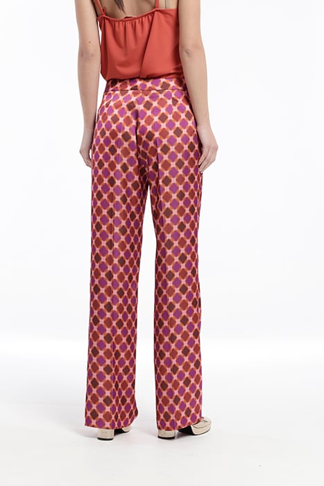 GEOMETRIC PRINT TIGRE WIDE LEG TROUSERS MULTICOLOR 2