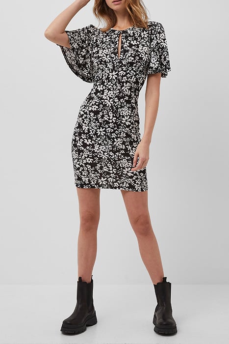 RITA FLORALE MED JRSY SSLV DRS BLACK 2