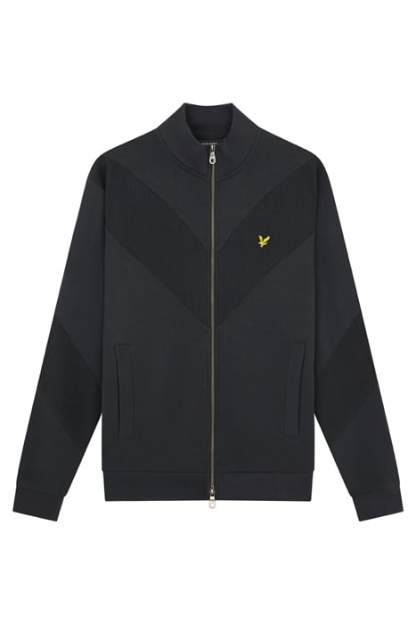 CHEVRON ZIP THROUGH TRACK JACKET BLACK ICE 4