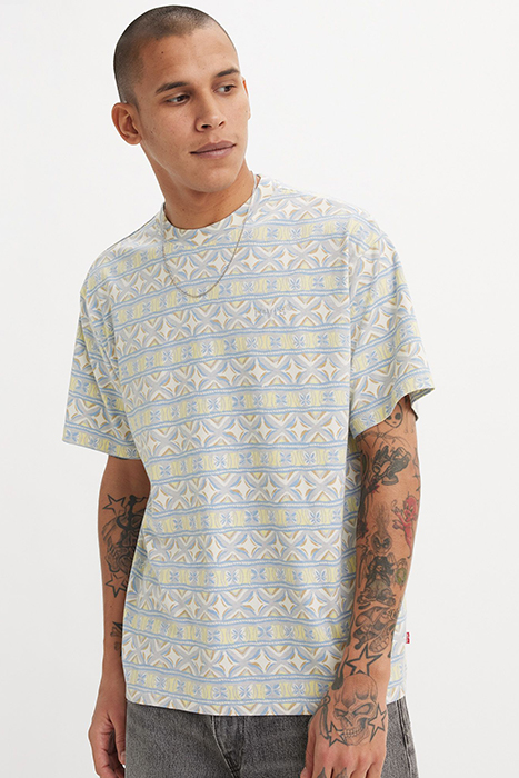 RED PRINTED T-SHIRT BLUE 4