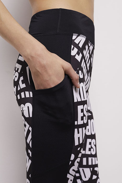 JOGGING BANDE LOGO BLACK / WHITE 4