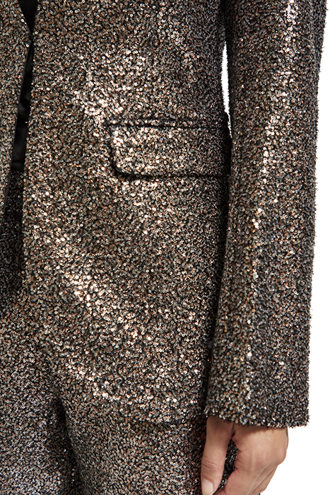 BLAZER IN MIXED SEQUINS BLACK 9