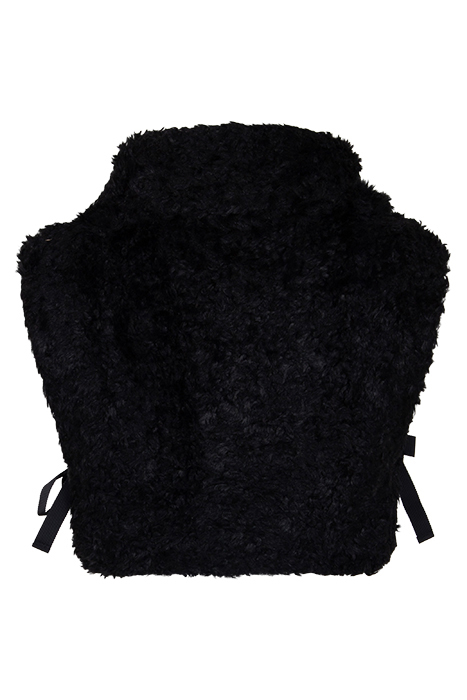 ROWAN FAUX FUR VEST BLACK 2