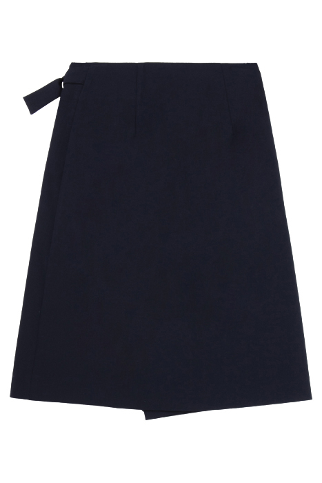 A-LINE WRAP SKIRT NAVY 4