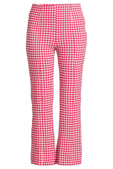 STRETCH SEERSUCKER CROPPED PANTS LOVE POTION 3