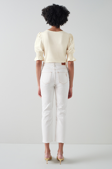 TJ EMILY - SMOCK SLEVEE T CREAM 2