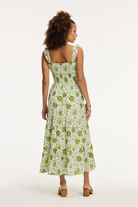LADIES SEYCHELLES DRESS BOTANIC FLOWER GREEN BOTANIC FLOWER 2