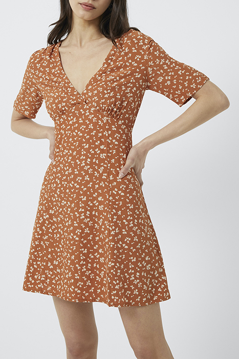 ES BONITA DRAPE V NK MINI DRS BROWN 1