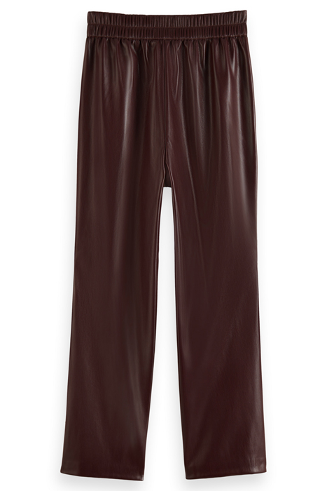 ESTELLE - FAUX LEATHER JOGGER BORDEAUX 5