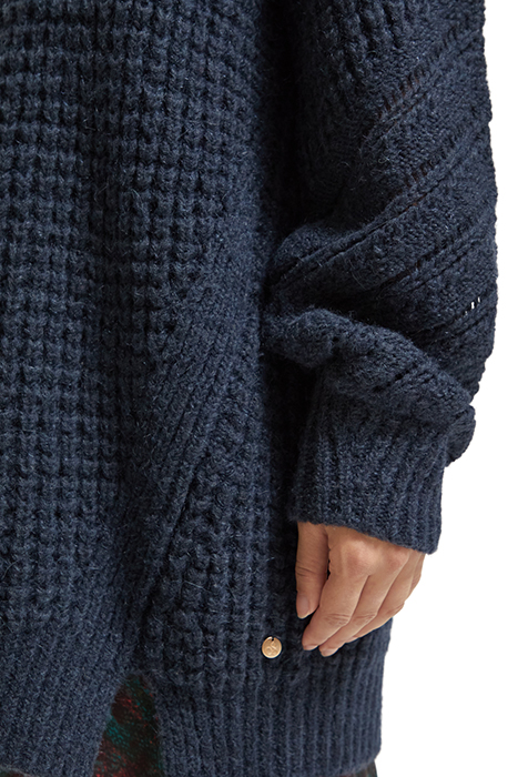V-NECK OVERSIZED TEXTURED PULLOVER NIGHT 7