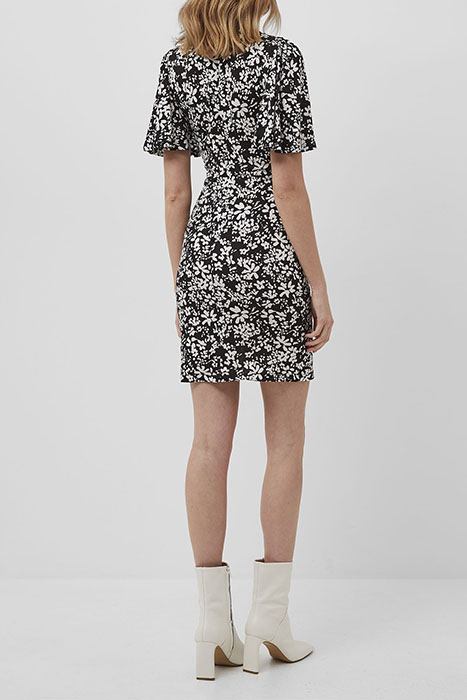 RITA FLORALE MED JRSY SSLV DRS BLACK 3