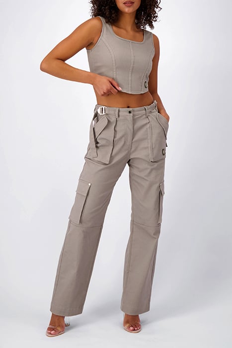 ZIP CORSET TOP GREY 4