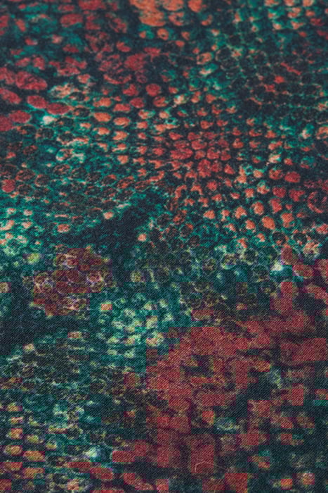 ALL OVER PRINTED MOCKNECK LONG SLEEVED SHIRT SNAKE 9