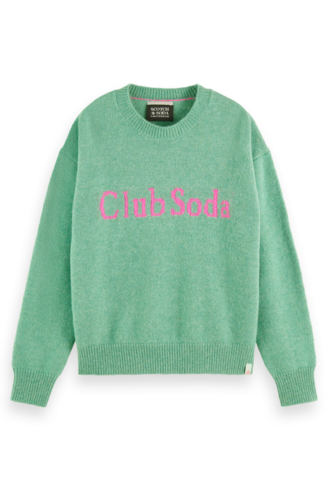 INTARSIA CLUB SODA PULLOVER FROZEN MINT 4